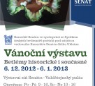 Pozvání na Vánoční výstavu v Senátu